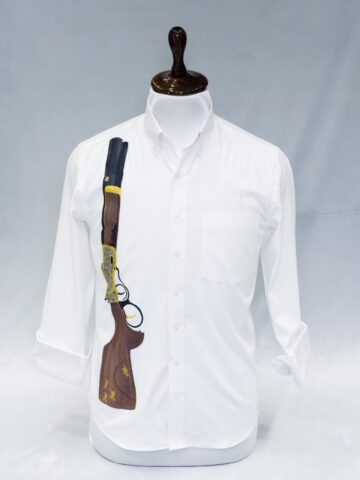 GUN DESIGN HAND PAINTED SHIRT